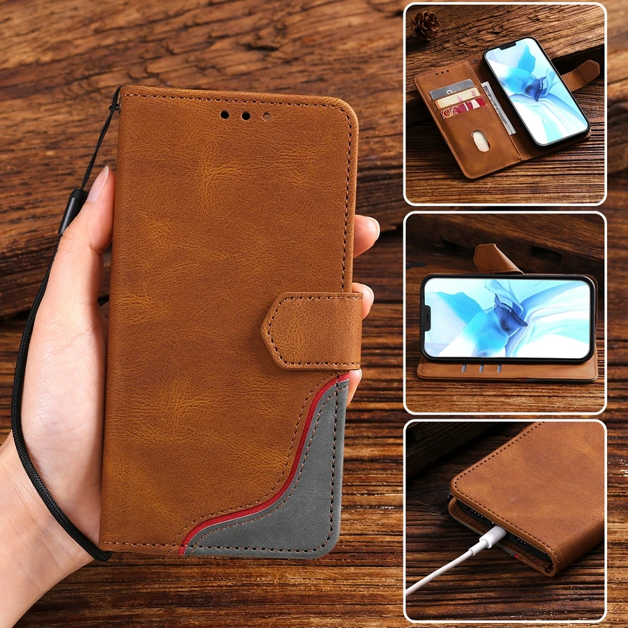 

Fashion Leather Stand Case For Iphone 11 Pro Max 12 Pro XS Max Xr X 8 plus 7 6 6S Plus Coque Wallet Card Slot Phone Cover Funda