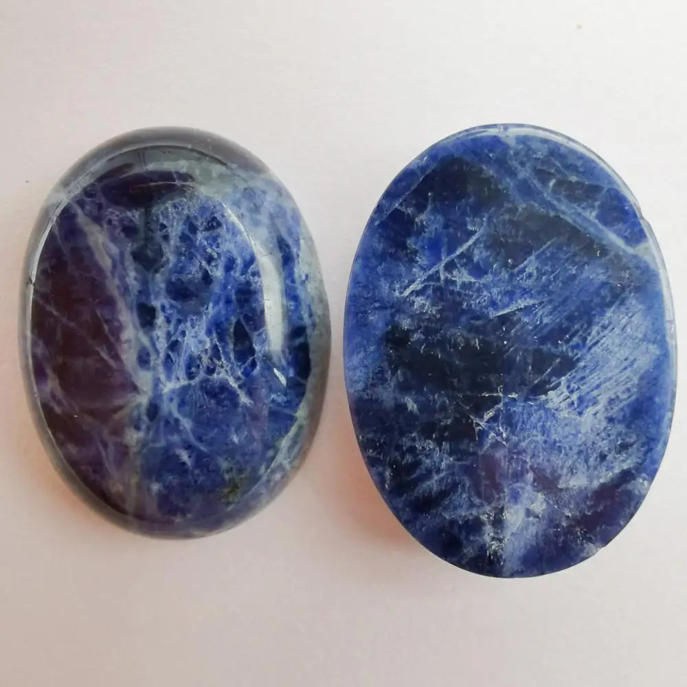 Овальный Кабошон из кальдалитового камня 25x18 мм для изготовления ювелирных изделий (2 шт./лот) H254