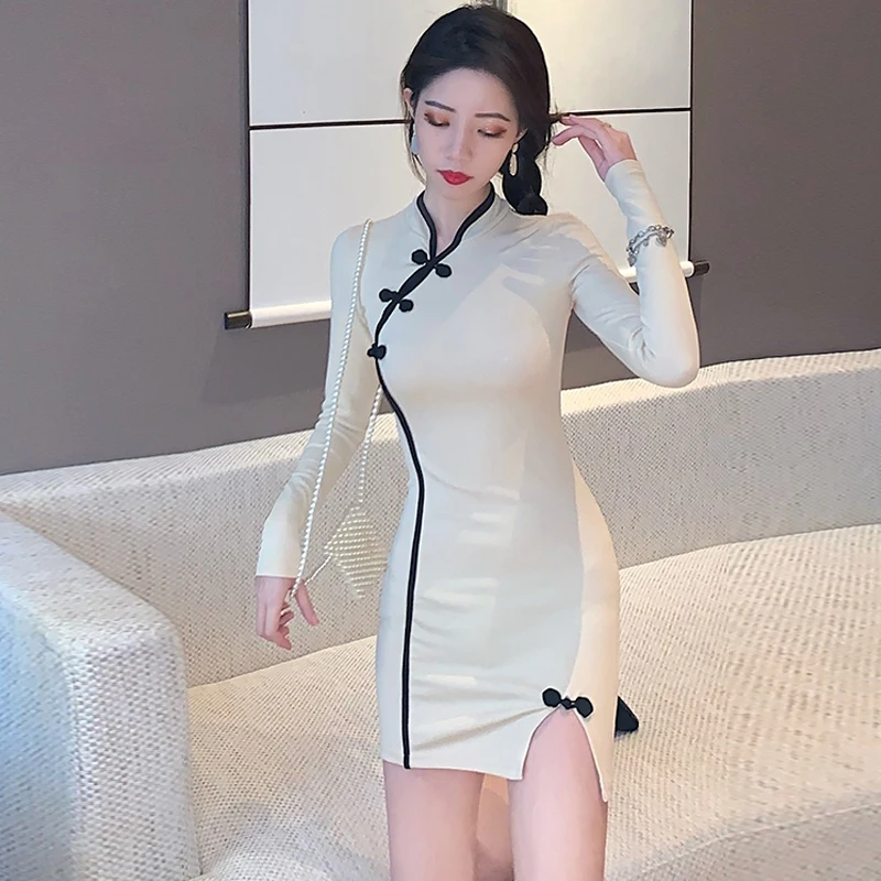 Традиционное китайское ханьфу улучшенное Ципао женское вечернее официальное