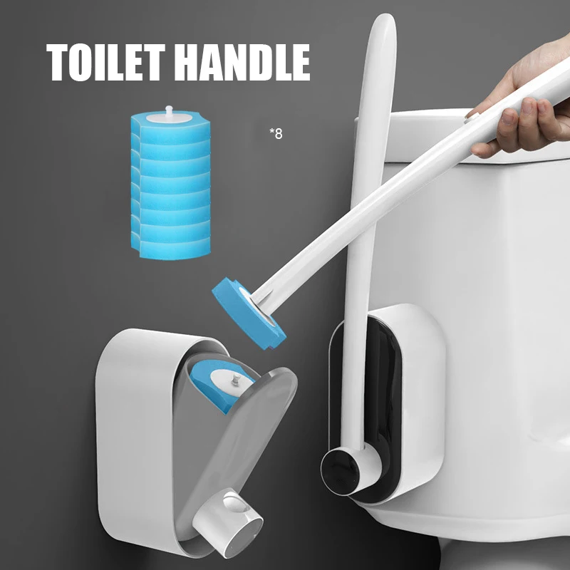 

Toilet Brush Disposable Brush For Toilet Modern Hygienic Toilet Brush Bathroom Accessories Long Handle Cleaner Tool can CSV