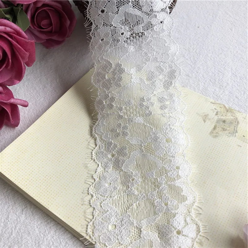 7 м широкие белые ресницы кружевные аксессуары ткань сделай сам одежда платье