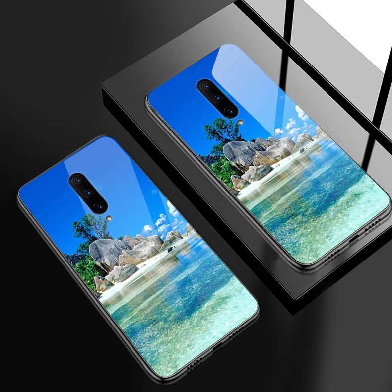 H114 Чехол из закаленного стекла для Samsung Galaxy S8 S9 S10 Plus, чехол для телефона OnePlus 3 3T 5 5T 6 6T 7 7 Pro, ударопрочный жесткий чехол из ТПУ - Цвет: H114