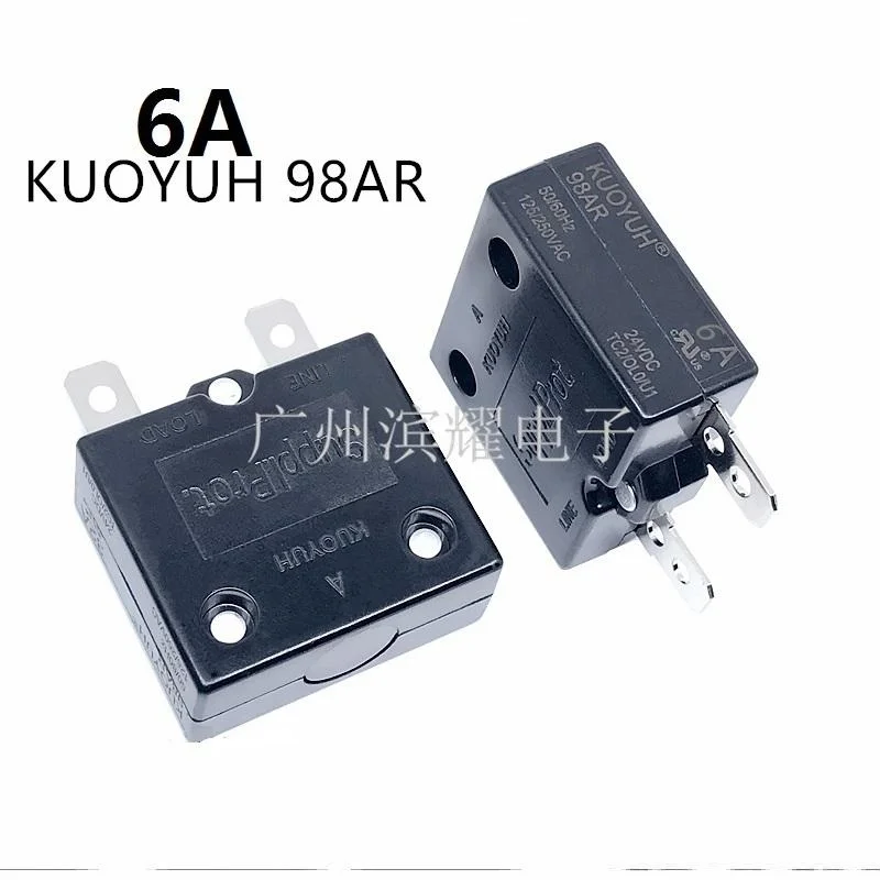 Interruptor de Sobrecarga Pces Taiwan Kuoyuh 6a Sobrecorrente Protetor Automática Restauração 3 98ar