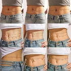 Женская цепочка на талию, с подвеской в виде бабочки и сердца