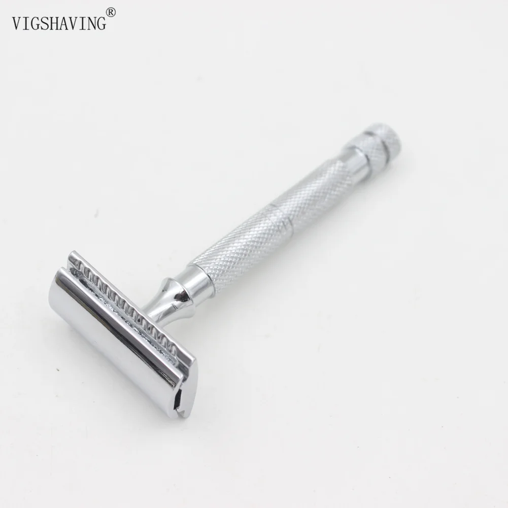 VIGSHAVING горячая Распродажа Нержавеющая сталь Double Edge Безопасность бритвы для Для