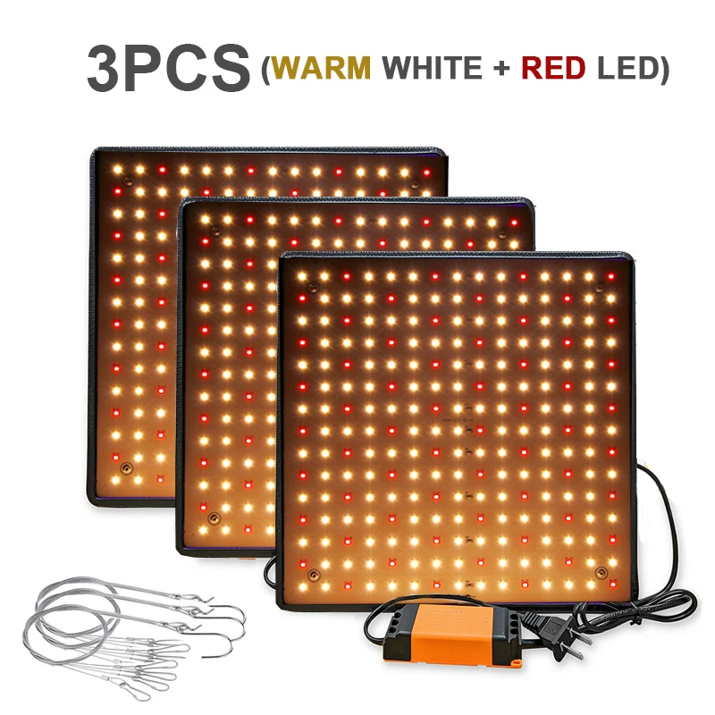 3pcs warm white Светодиодный светильник s для выращивания в помещении 1000 Вт 3500 К светодиодный светильник для выращивания полный спектр Фито лампа для выращивания растений палатки лампы для цветов Fitolamp - Испускаемый цвет: 3pcs warm white