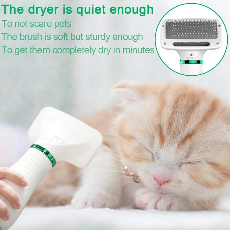 

Pet Cat and Dog Hair Dryer USB Foot Shaving Machine Set with Lamp Grooming Dog Hair Dryer Dog Hair Brush US Plug