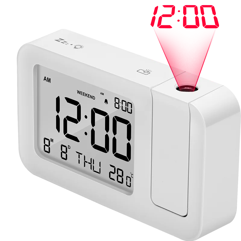 

Led Digital Projection Bedroom Student Multi-function Alarm Clock Projector Multifunction Alarm Clock Unique Homedecor