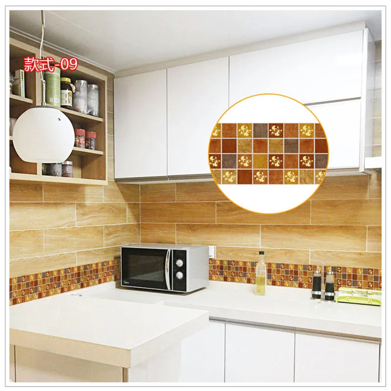 3D настенные наклейки для кухни декор комнаты угловой самоклеящийся ПВХ наклейка