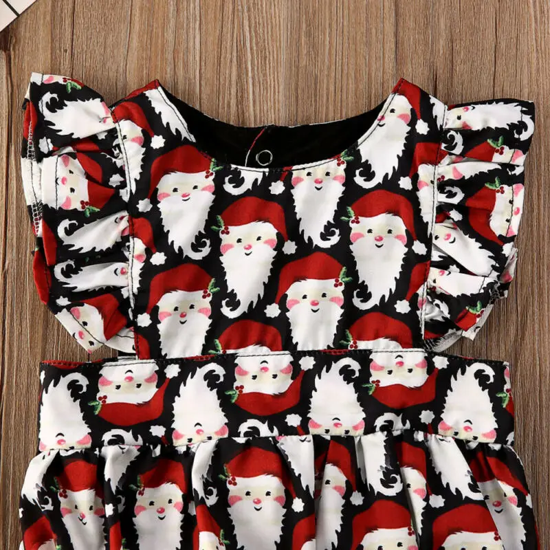 Мой первый Рождественский комбинезон для маленьких девочек с коротким рукавом и