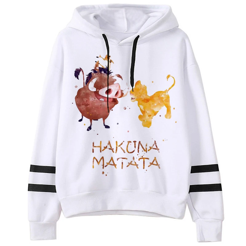 Худи женское в стиле аниме Hakuna Matata милые толстовки с забавным рисунком манги