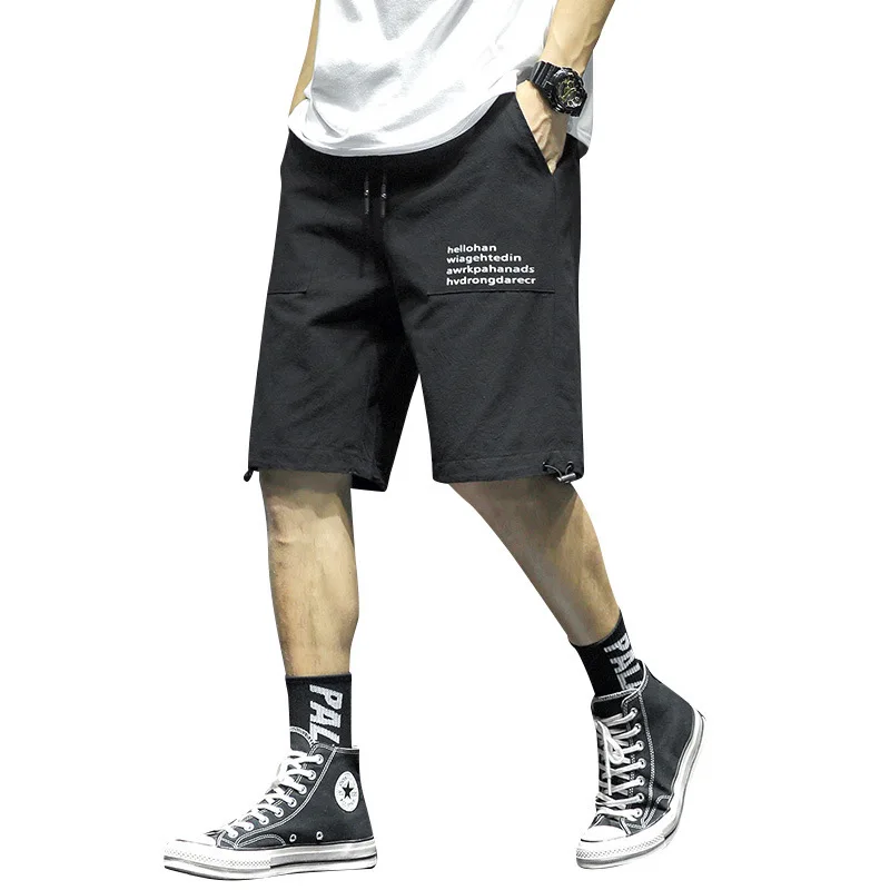

Shorts men summer ice silk sports quick-drying five points casual wear loose 7 points beach pants tide