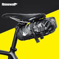 rhinowalk 1 5l bicycle saddle bag full waterproof cycling seat bag mtb road repair tools bag bisiklet aksesuar bicycle tail bag