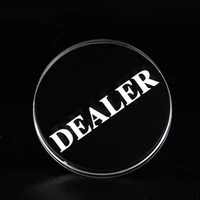 crystal texas holdem crystal dealer accessories poker chips poker table special chip matching transparent dealer entertainment