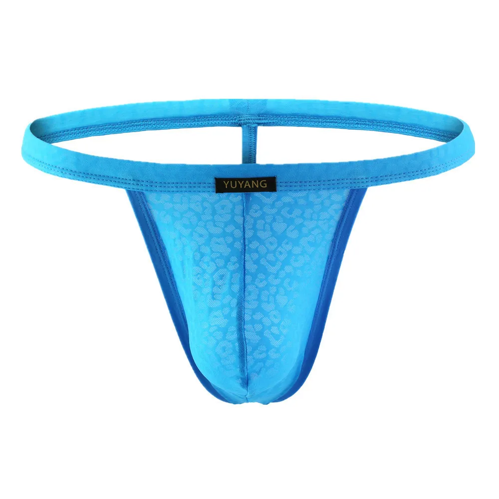 Мужское нижнее белье с карманом для пениса жаккардовые трусы танга принтом