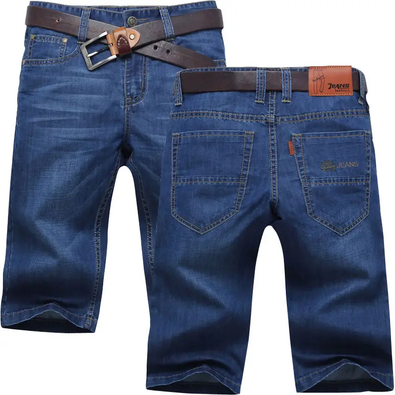 

Summer Thin 5-point Denim Shorts Men's Loose Casual Versatile New Breeches Elastic Large 5-point Pants Jeans Men Clothes Hip Hop