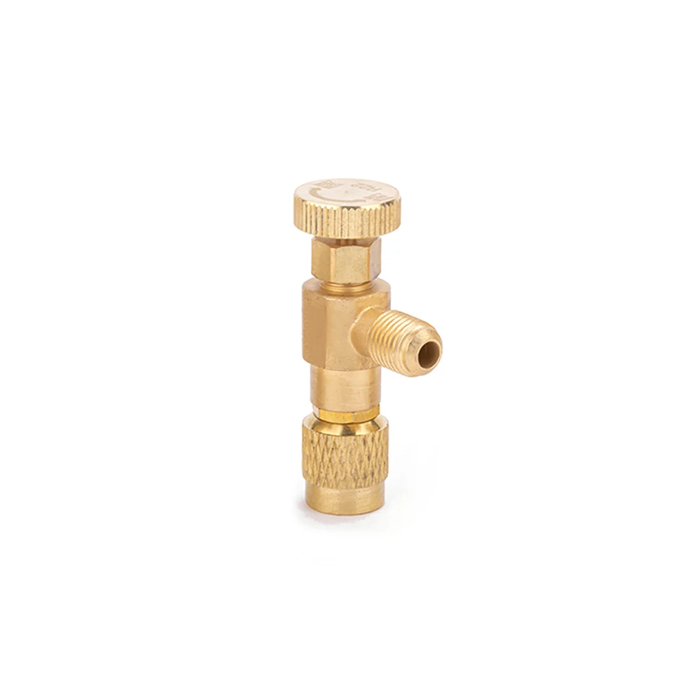 R410A клапан для зарядки хладагента 1/4 &quot-5/16&quot медные клапаны контроля потока