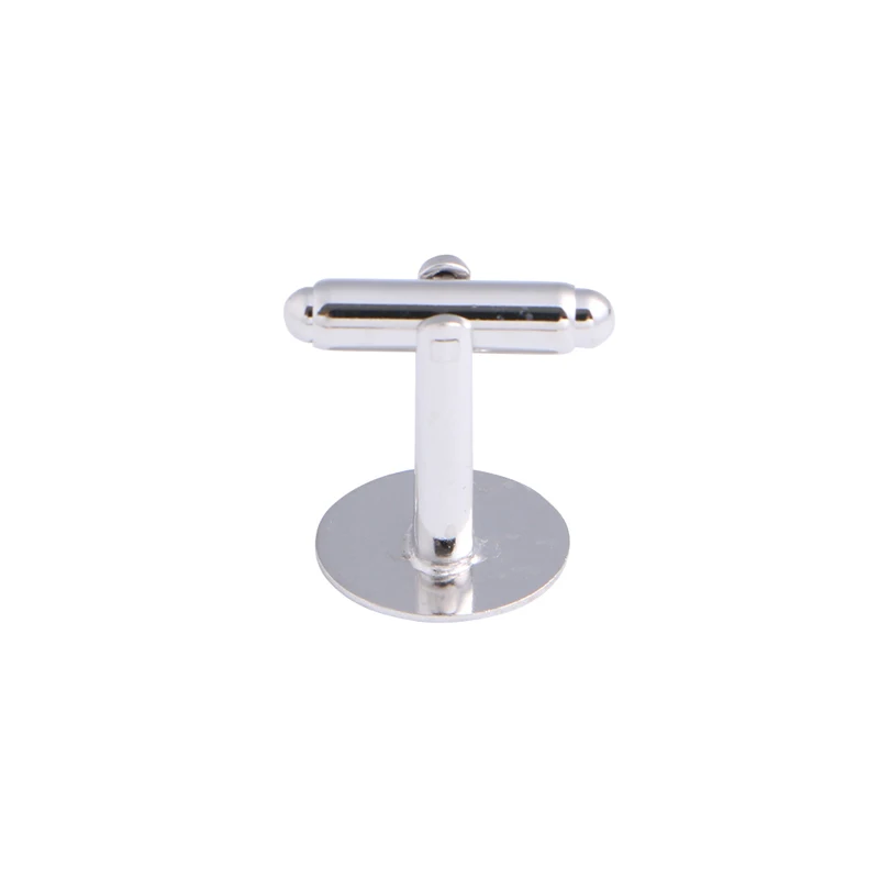 

10 Pcs Silver Tone Cufflinks Cuff Link Backs Blanks Jewelry 0.71x0.55"