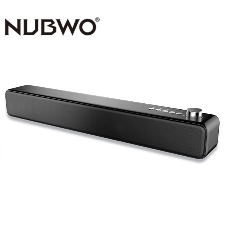 

Беспроводной Bluetooth-динамик NUBWO A18 для ноутбука 5,0 дюйма с микрофоном и объемным звуком для домашнего кинотеатра ПК планшетов настольных комп...