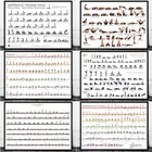 Домашняя Тренировка тренажерный зал Йога Ashtanga Таблица осанки здоровый плакат настенное Искусство Холст Картина гостиная украшение живопись