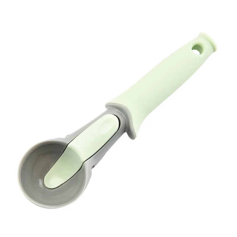 

1 Pcs Stainless Steel & plastic Ice Cream Scoop Ice Cream Baller Spoons Melon Scoop Meatball Multifunctional Useful Kitchen Tool