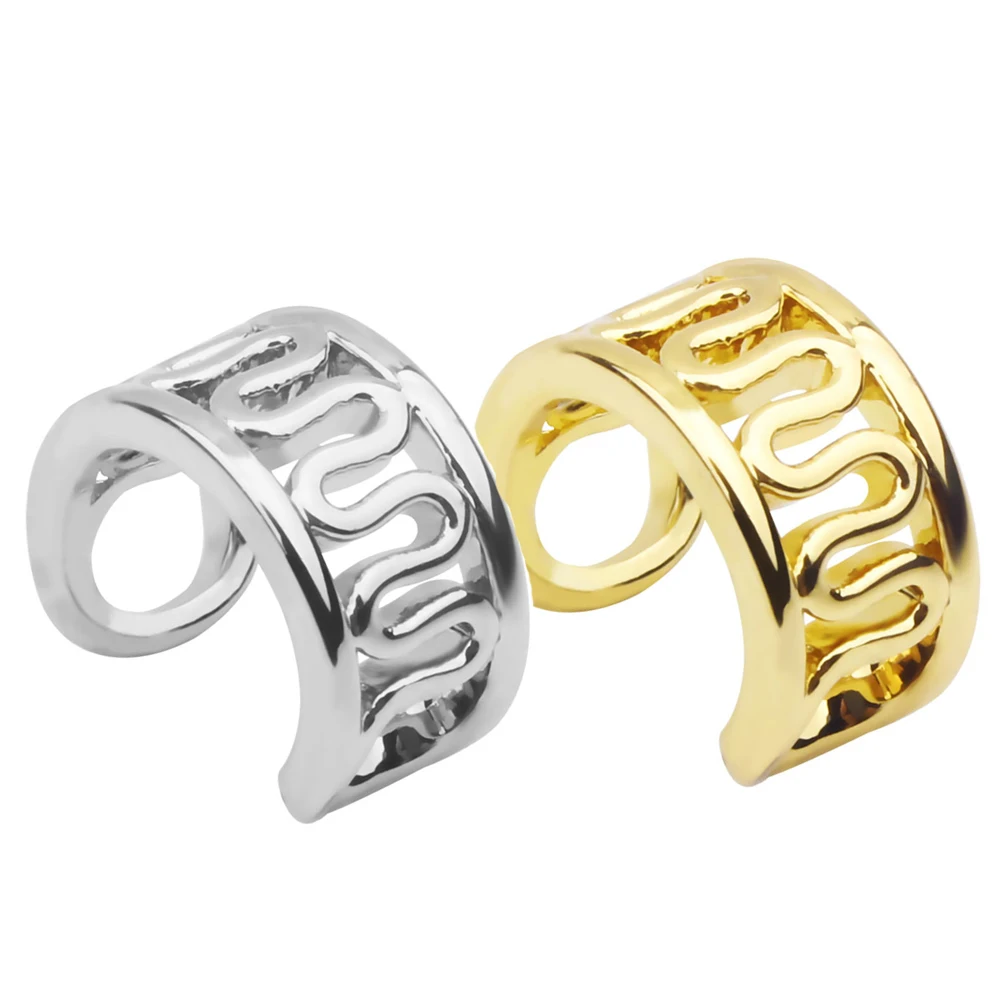 2 шт. накладные кольца для ушей клипсы хряща серьги спирали закрывания ювелирные