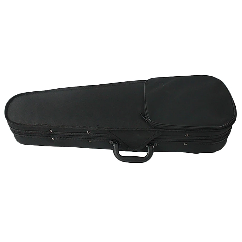 HOT-Professional 4/4 Full Size Violin Big Triple-cornered Shape Case Box Hard & Super Light with Shoulder Straps Black Ac | Спорт и