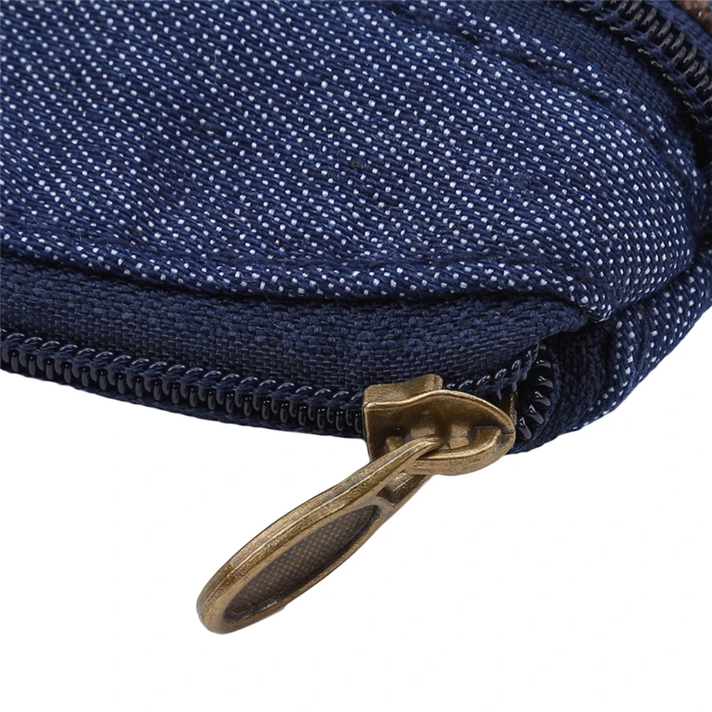 

Ethnic Canvas Mini Wallet Women Double Zipper Coin Purses Children Coin Wallet For Girls Key Wallets