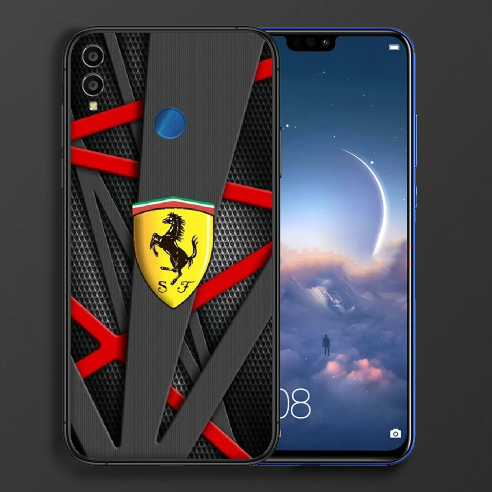 

Super run car Ferrari Phone case For Huawei Honor 6A 7A 7C 8 8A 8X 9 9X 10 10i 20 Lite Pro Play black Etui trend back luxury