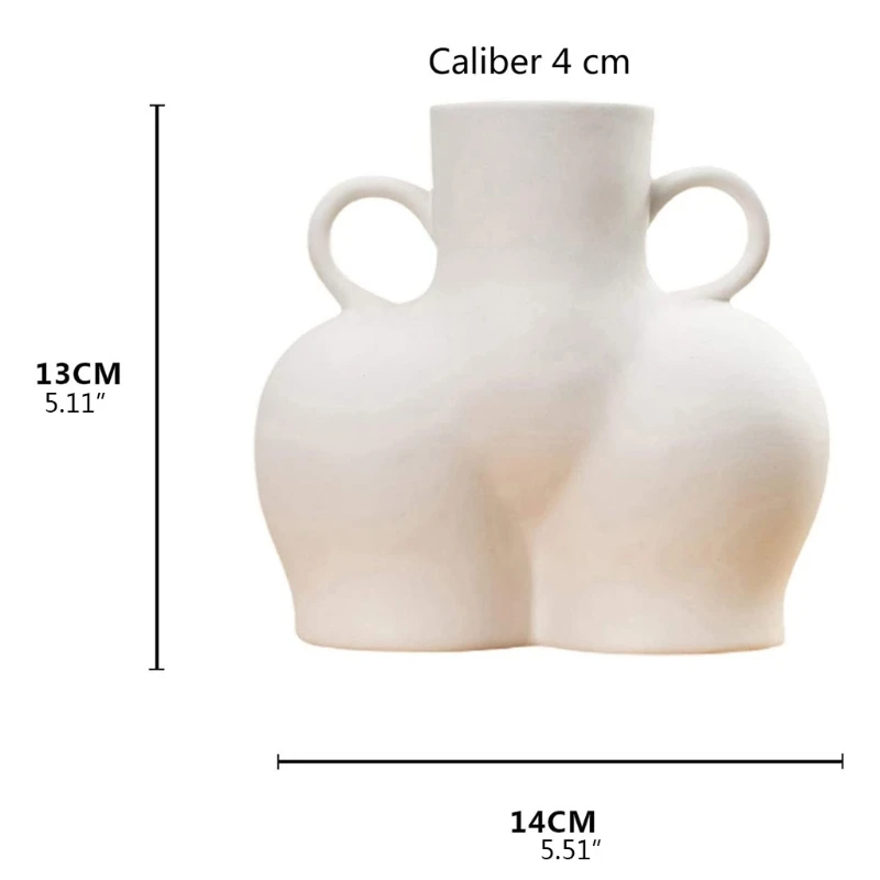 

Human Body Art Vases Ceramic Sculpture Vases Floral Decoration Flower Table Pots H051