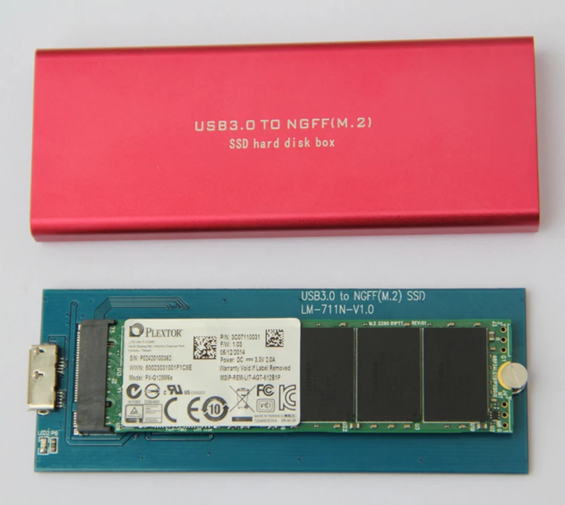 QINDIAN HDD корпус M.2 USB чехол SSD адаптер жесткий диск USB3.0 к M2 NGFF SATA Bus коробка Внешний