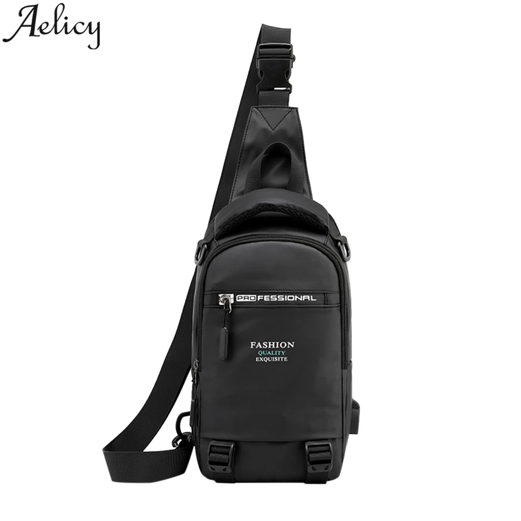 Aelicy мужская сумка многоцветная зарядка через Usb почтальона клатч нейлоновая