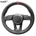Ручное шитье чехол рулевого колеса автомобиля, чехол для Audi A1 (8X) Sportback A3 (8V) A4 (B9) Avant A5 (F5) Q2