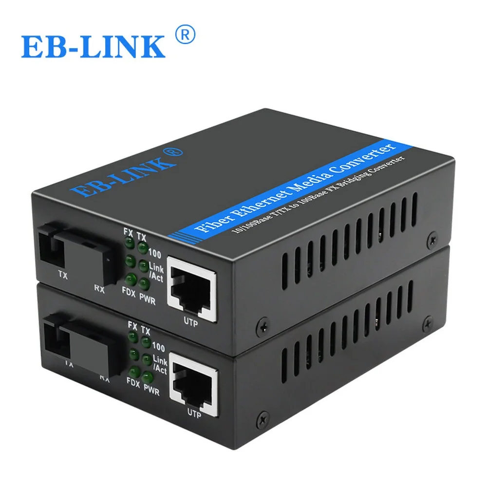 1 пара 10/100 м Одномодовый 1310 нм 20 км SC порт оптоволоконный к RJ45 Ethernet медиа