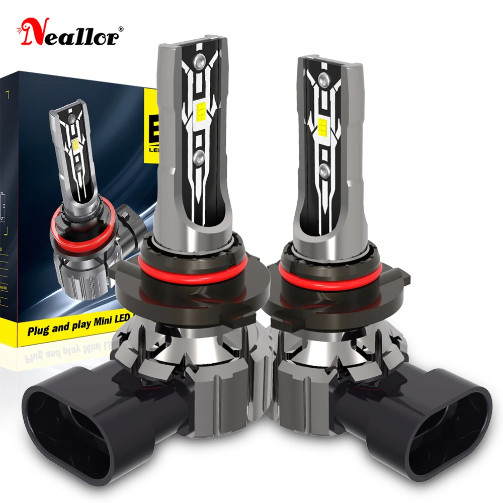 

2pcs H4 LED H7 H11 H8 HB4 H10 HIR2 H9 9005 HB3 Auto Car Headlight Bulbs Motorcycle 8000LM Car Accessories 6500K 3000K fog lights