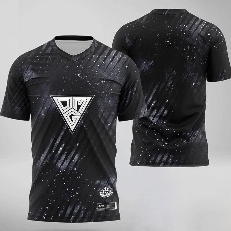 

LOL LPL 2021 E-sports FPX TES JDG SN IG RNG EDG THESHY Team Uniform T-Shirt Customization ID Name Competition T-Shirt Brand new