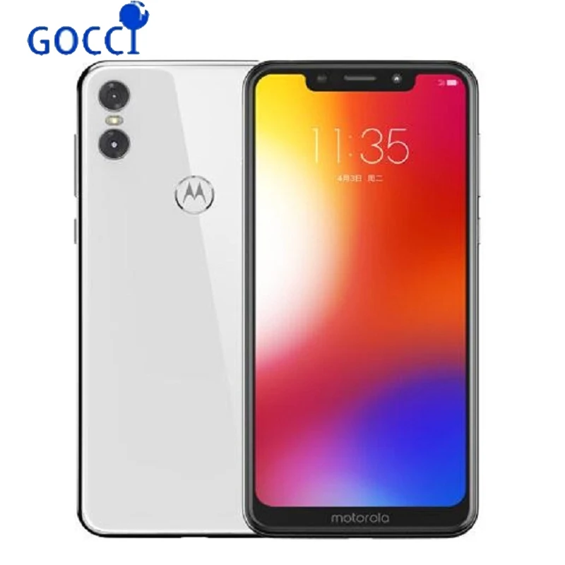 Мобильный телефон Motorola MOTO P30 Play, 4 Гб ОЗУ, 64 Гб ПЗУ, 5,86 дюймов, 4G LTE, восьмиядерный смартфон Snapdragon 625 с функцией распознавания отпечатков пальцев