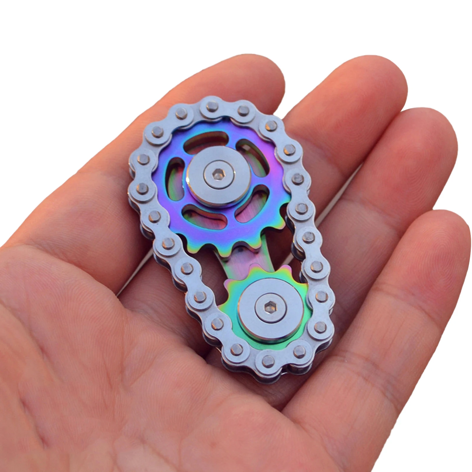 

Chain Top Metal Toy Strong Mechanical Smooth Silent Rotation Gear Sprocket Tool