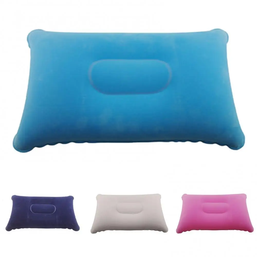 

Outdoor camping inflatable pillow large skin-friendly fabric inflatable pillow portable camping travel sleeping bag pillow
