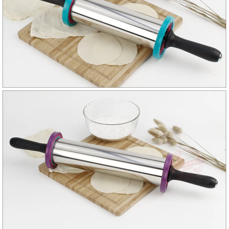 Большой Регулируемый штифт из нержавеющей стали с 3 съемными толстыми кольцами