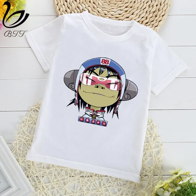 Gorillaz/футболка с принтом рок-группы chakahan Noodle Murdoc Russel футболки для мальчиков