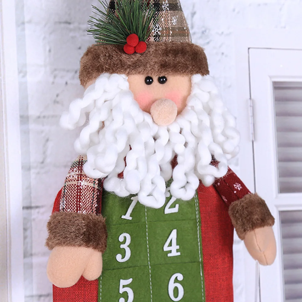 1pc Christmas calendar Advent Wall Cloth Xmas Home Seasonal Decoration