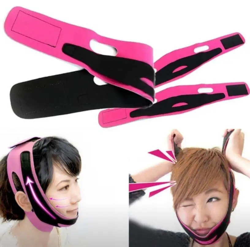 Деликатная тонкая маска для лица повязка похудения пояс ухода за кожей v-образная