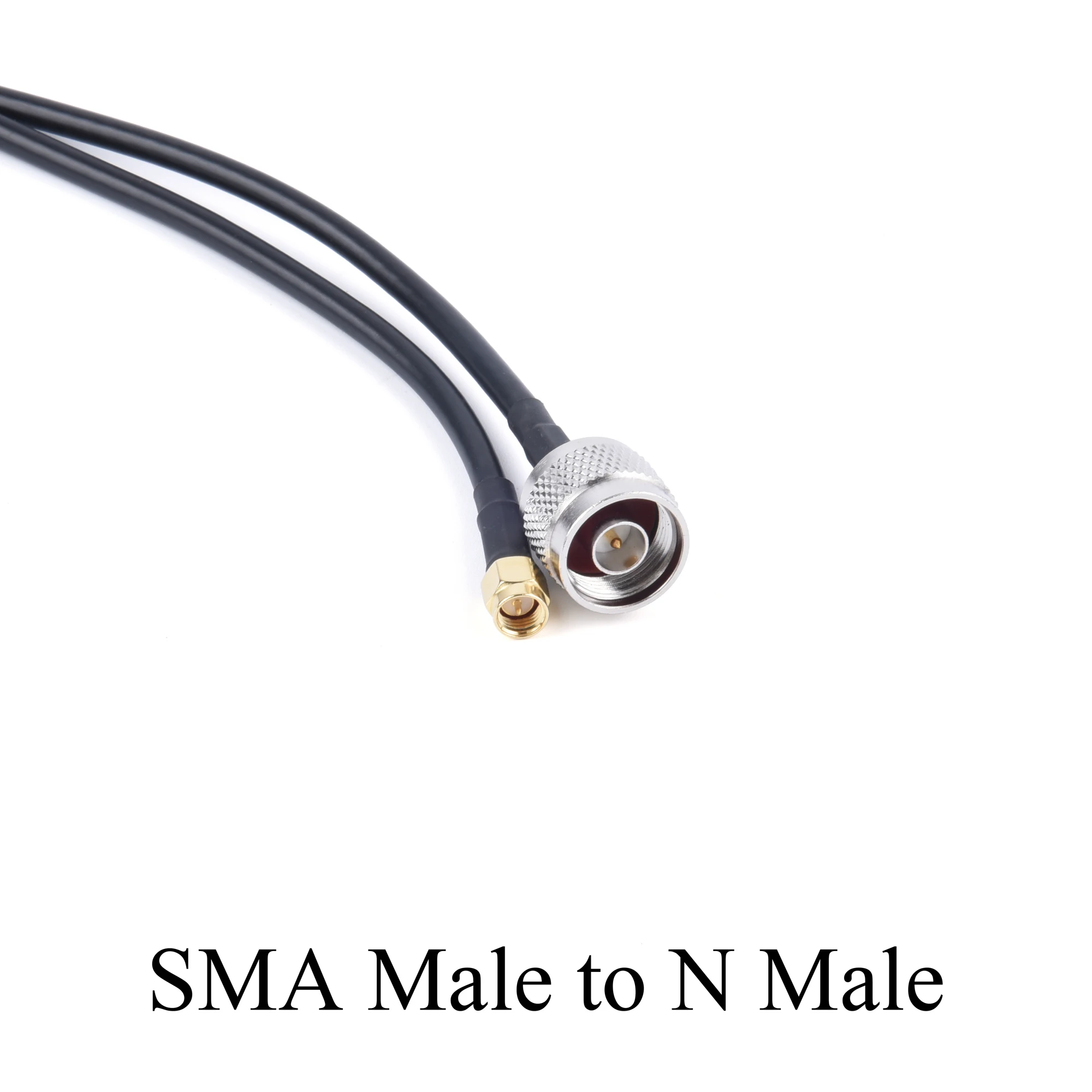 10-20M RG58/50-3 RF Coaxial Cable SMA/RP-SMA Male to N Male Extension Wire For 4G LTE Cellular Amplifier Signal Booster Antenna