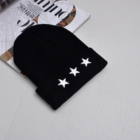 beanies caps autumn winter embroidery five pointed star skullies beanies caps man women warm knitted hat gorros bonnets