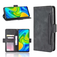 leather phone case for xiaomi note 10 lite redmi note 9 redmi 10x 4g 5g back cover flip wallet with stand coque