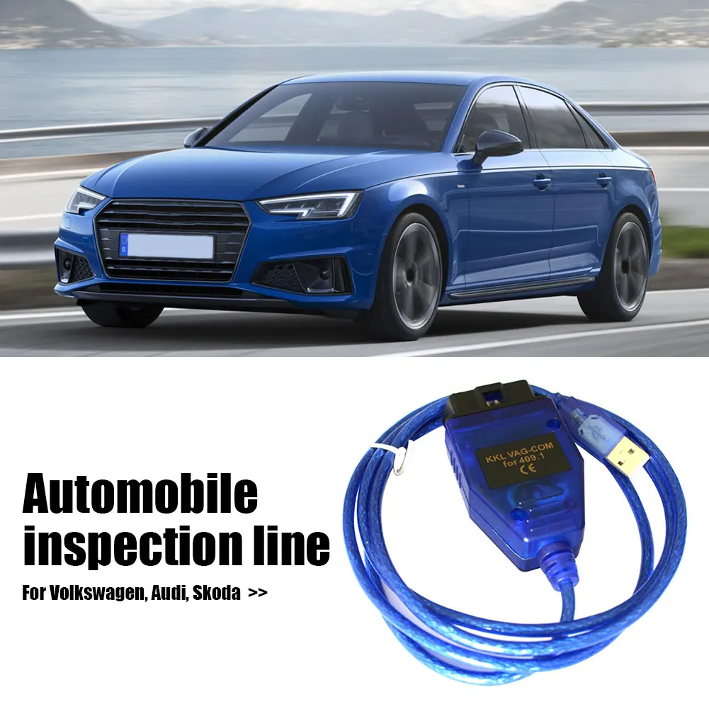 OBD2 USB VAG-COM 409 1 Com Vag kkl В комплект поставки входит адаптер для диагностики и проверки