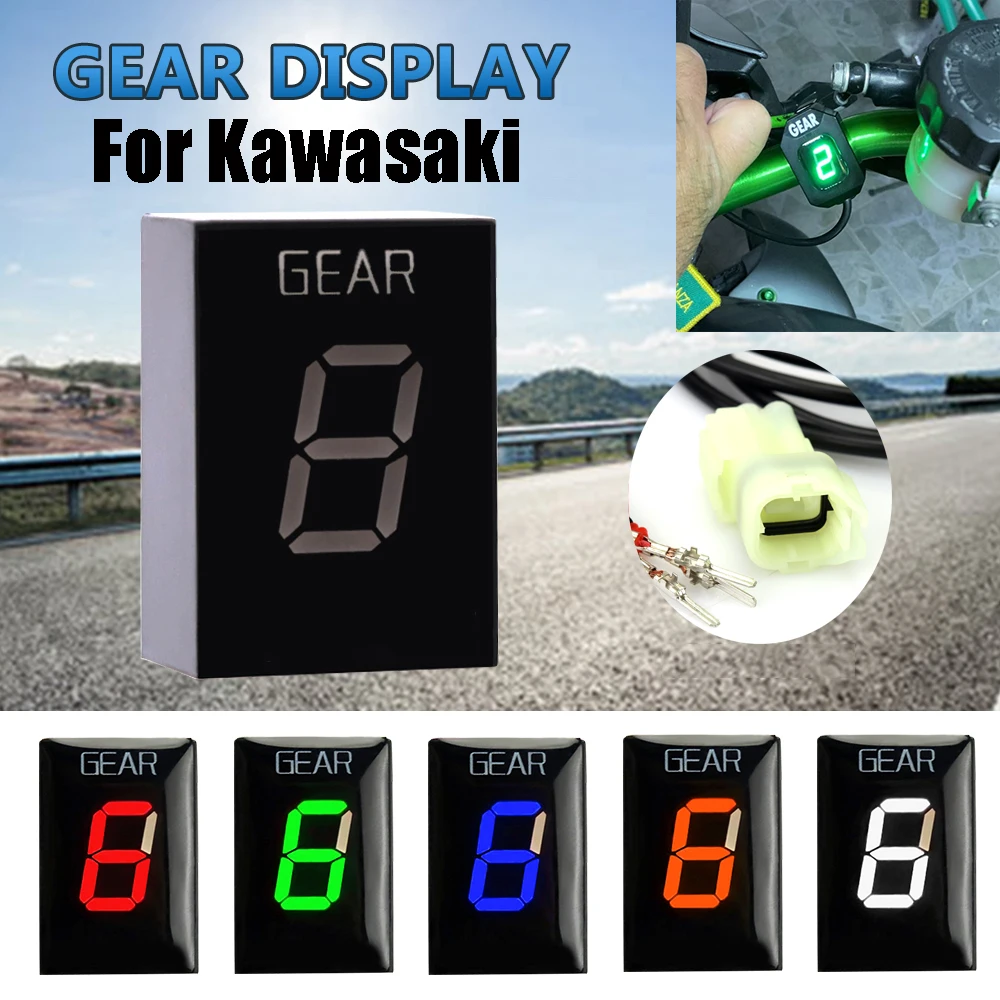 

Motorcycle Gear Indicator For Kawasaki Z300 Z 750 650 800 Z750R Z800e Z1000 SX ZX-6R zx10r zx-10r VN900 Teryx Gear Display Meter