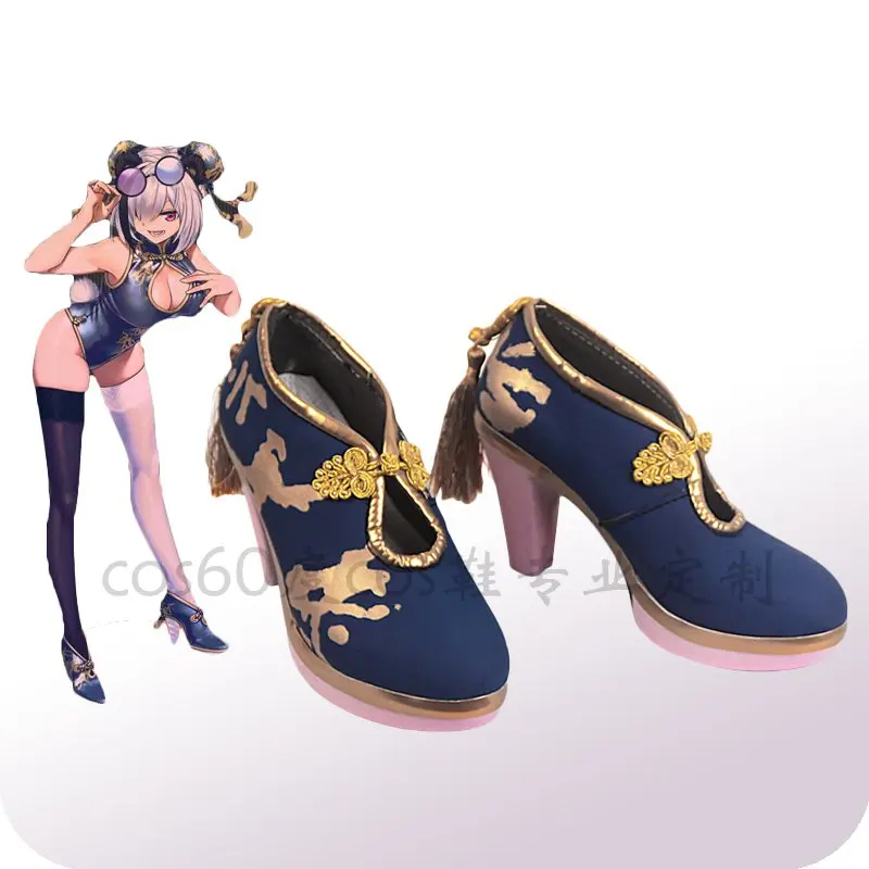 shoes Горячая игра Arknights Панда Косплей Костюм Cheongsam Комбинезоны Косплей Полный комплект костюмы на Хэллоуин для женщин - Цвет: shoes