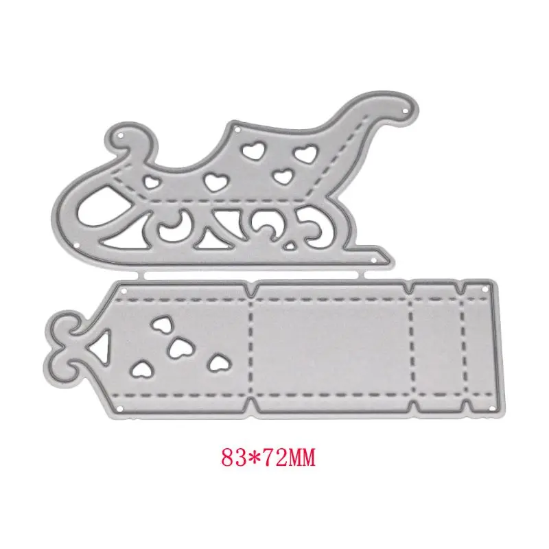 Рождественские сани металлические режущие штампы трафарет для скрапбукинга